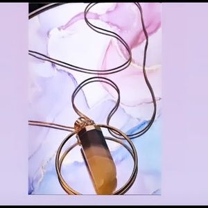 Crystal quartz necklace (handmade by me)